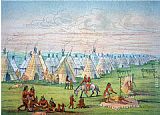 Sioux Camp Scene by George Catlin